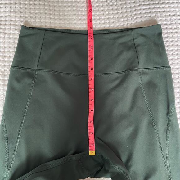 Girlfriend Collective Moss Green High Rise Capri Leggings - Picture 10 of 11